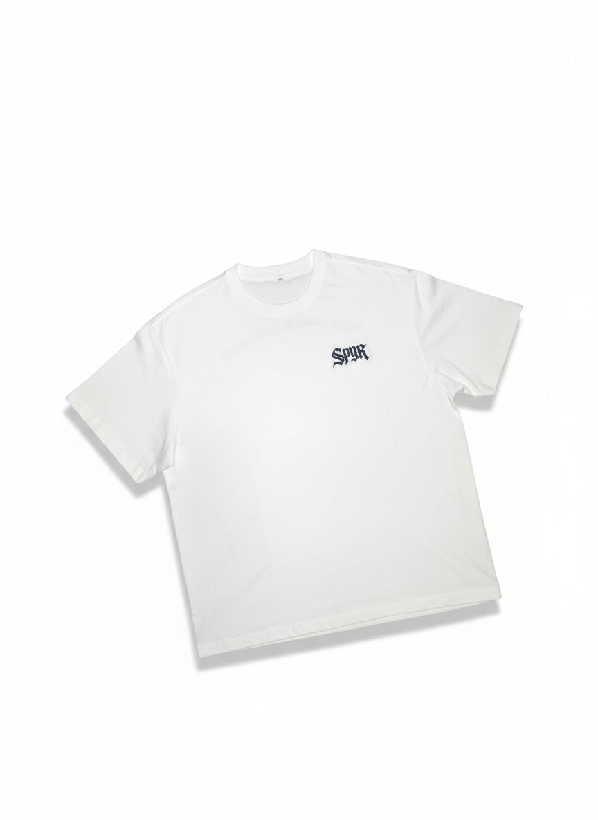 SPYR Oversized Long Fit T-Shirt – Black / White