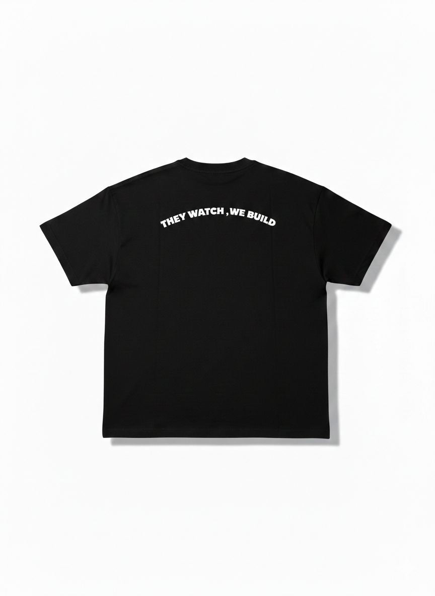 SPYR Oversized Long Fit T-Shirt – Black / White