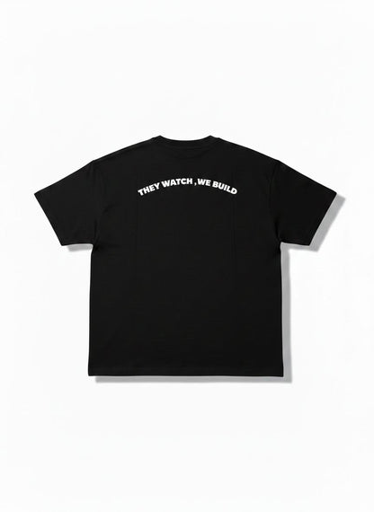 SPYR Oversized Long Fit T-Shirt – Black / White