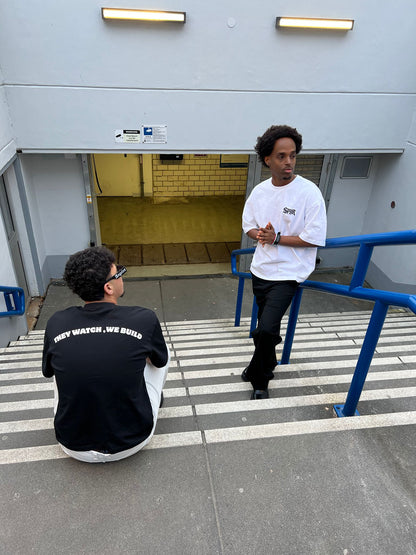 SPYR Oversized Long Fit T-Shirt – Black / White